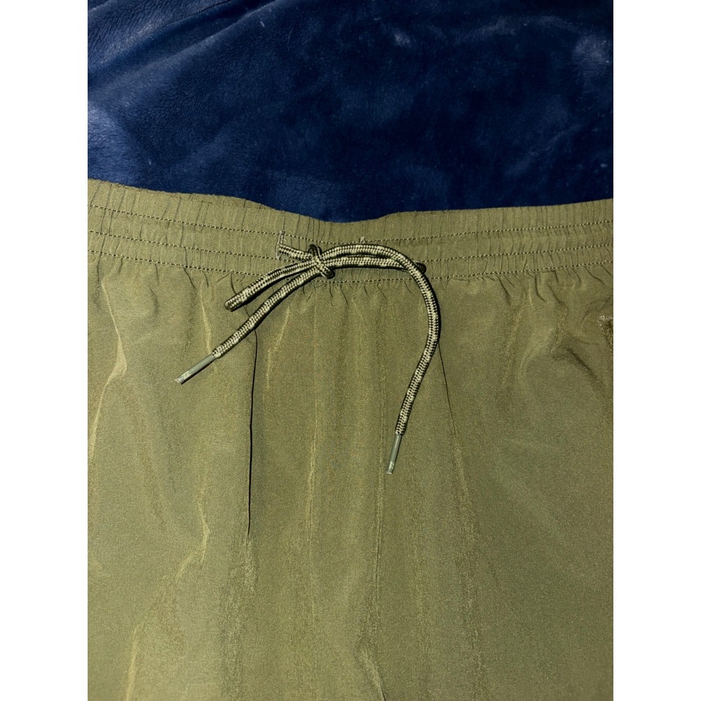 Billabong Adventure Division Olive Green Elastic Waist Zipper Pocket Shorts M